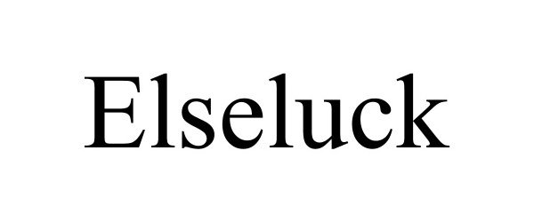 Trademark Logo ELSELUCK