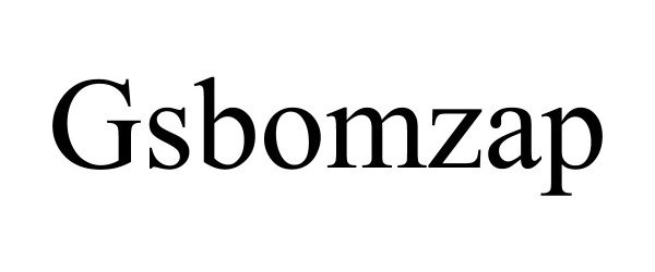 Trademark Logo GSBOMZAP
