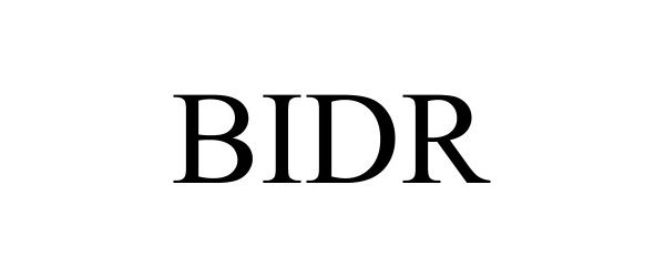 Trademark Logo BIDR