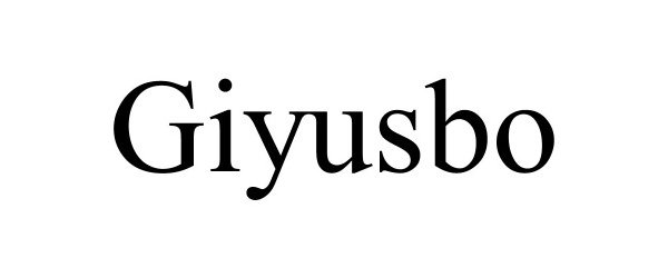 Trademark Logo GIYUSBO
