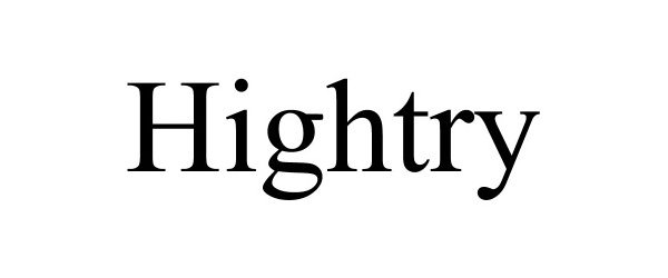 Trademark Logo HIGHTRY