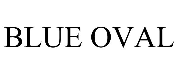 Trademark Logo BLUE OVAL
