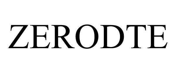 Trademark Logo ZERODTE