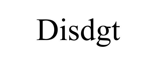 Trademark Logo DISDGT