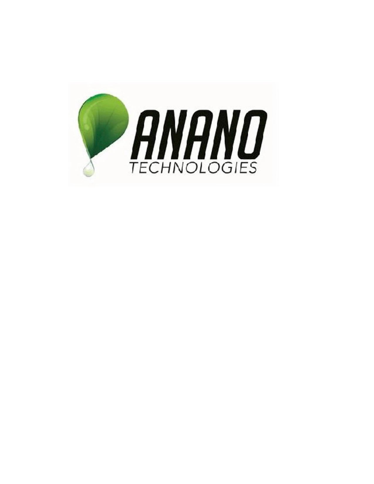  ANANO TECHNOLOGIES