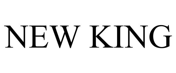 Trademark Logo NEW KING