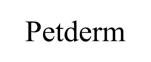 Trademark Logo PETDERM