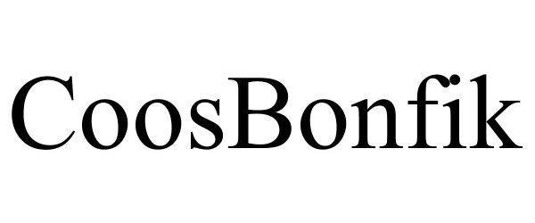 Trademark Logo COOSBONFIK