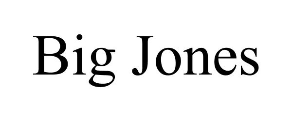 Trademark Logo BIG JONES