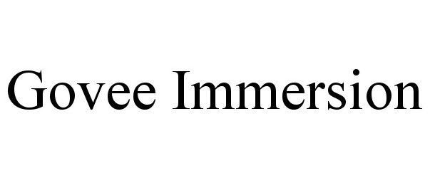 Trademark Logo GOVEE IMMERSION
