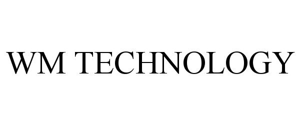 Trademark Logo WM TECHNOLOGY