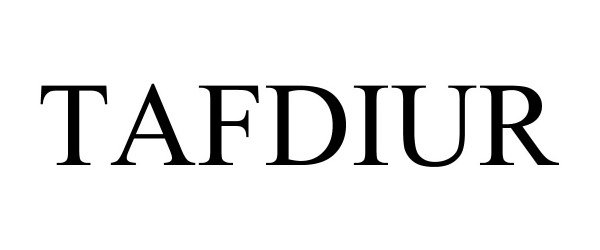 Trademark Logo TAFDIUR