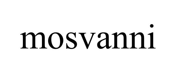 Trademark Logo MOSVANNI