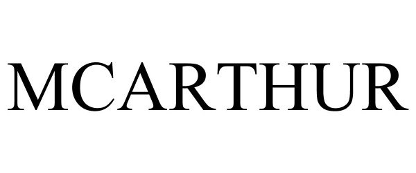 Trademark Logo MCARTHUR