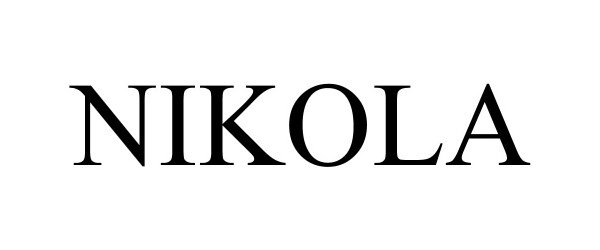 Trademark Logo NIKOLA