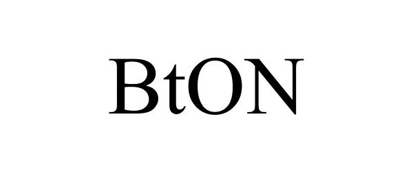 Trademark Logo BTON