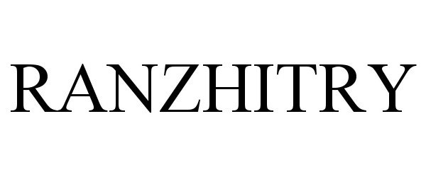 Trademark Logo RANZHITRY