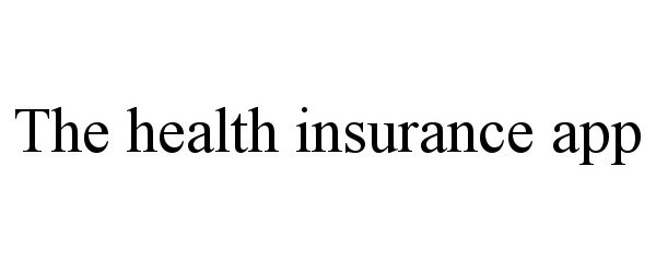  THE HEALTH INSURANCE APP