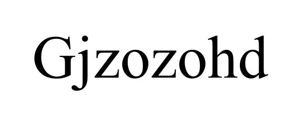 Trademark Logo GJZOZOHD