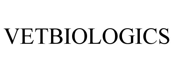 Trademark Logo VETBIOLOGICS
