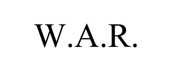 Trademark Logo W.A.R.