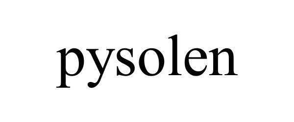 Trademark Logo PYSOLEN