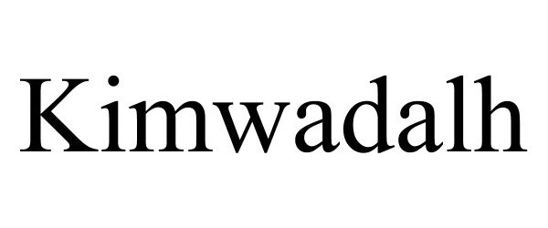 Trademark Logo KIMWADALH