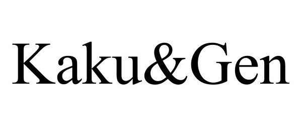 Trademark Logo KAKU&GEN