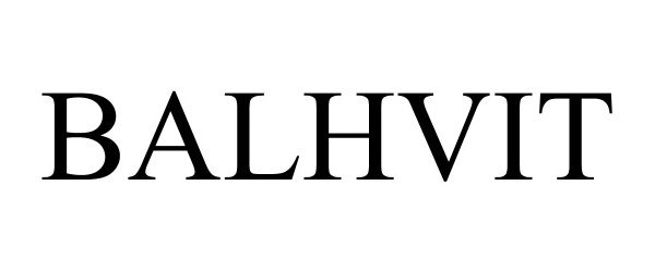 Trademark Logo BALHVIT