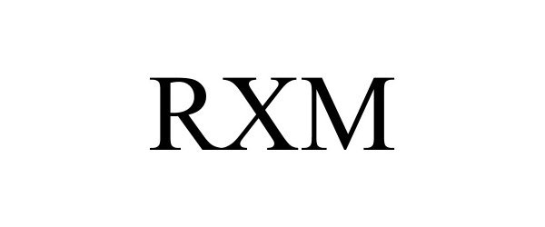 Trademark Logo RXM