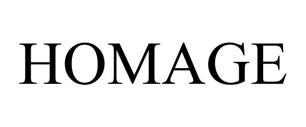 Trademark Logo HOMAGE