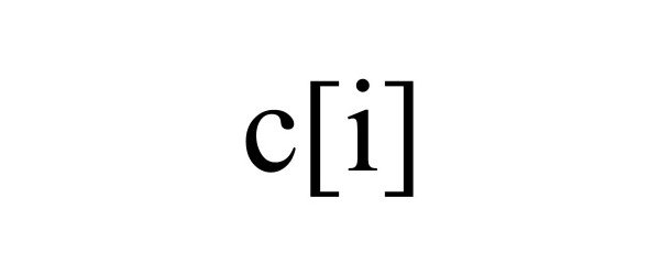  C[I]