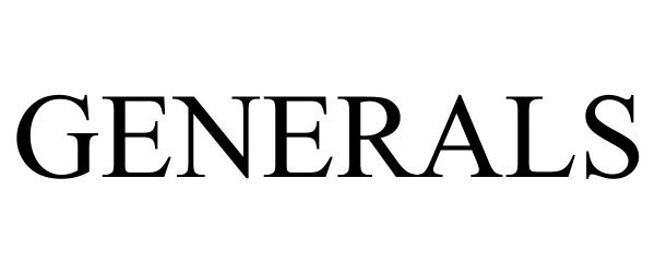 Trademark Logo GENERALS