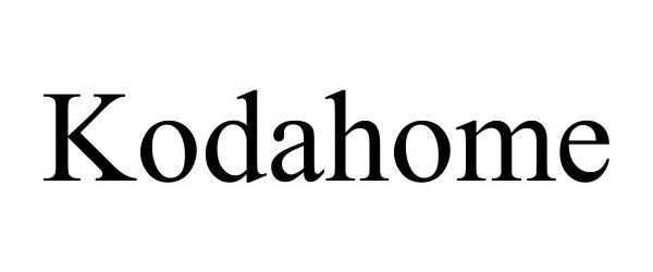 Trademark Logo KODAHOME
