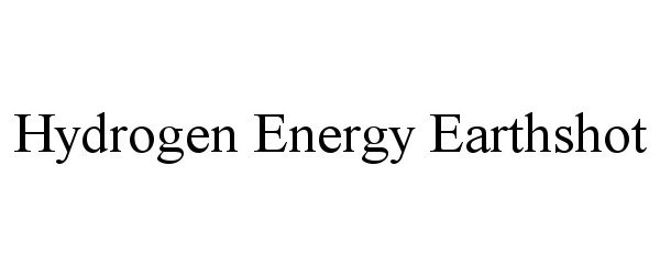  HYDROGEN ENERGY EARTHSHOT