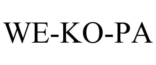 Trademark Logo WE-KO-PA