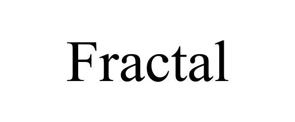 Trademark Logo FRACTAL