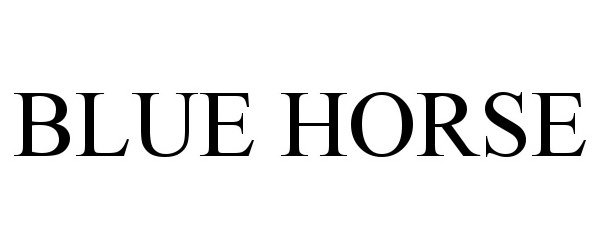Trademark Logo BLUE HORSE