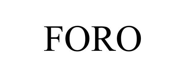 Trademark Logo FORO
