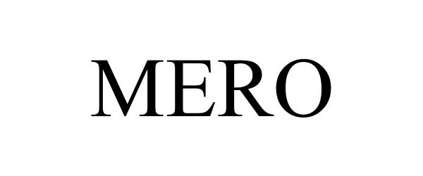 Trademark Logo MERO