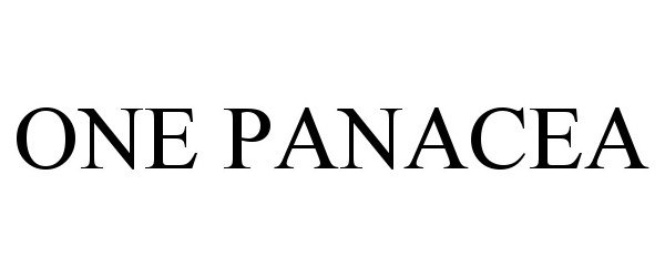  ONE PANACEA