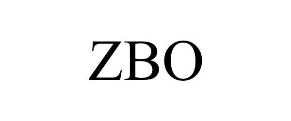 Trademark Logo ZBO