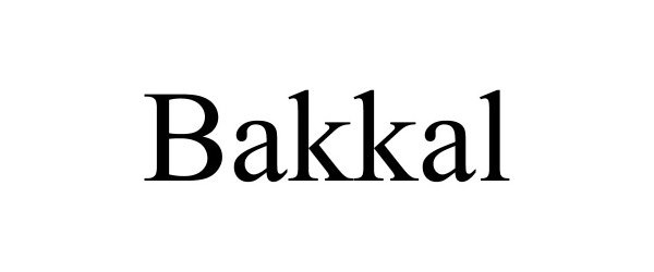 BAKKAL