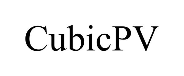 Trademark Logo CUBICPV