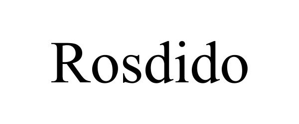 Trademark Logo ROSDIDO