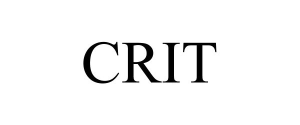 Trademark Logo CRIT