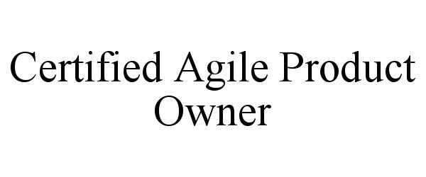 CERTIFIED AGILE PRODUCT OWNER