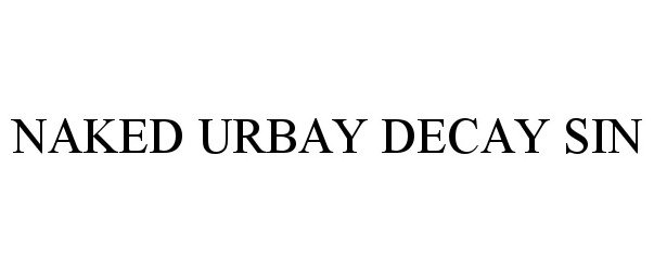  NAKED URBAY DECAY SIN