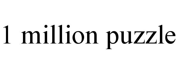 Trademark Logo 1 MILLION PUZZLE