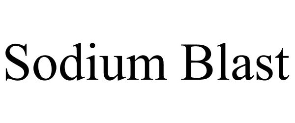 Trademark Logo SODIUM BLAST